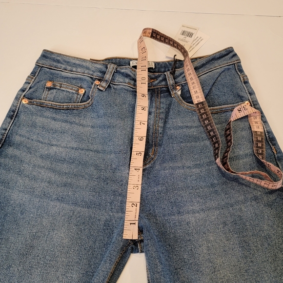 Dex High Rise Zoe Straight Crop Jean Size 27 Light Petrol Wash NEW! - Picture 8 of 16